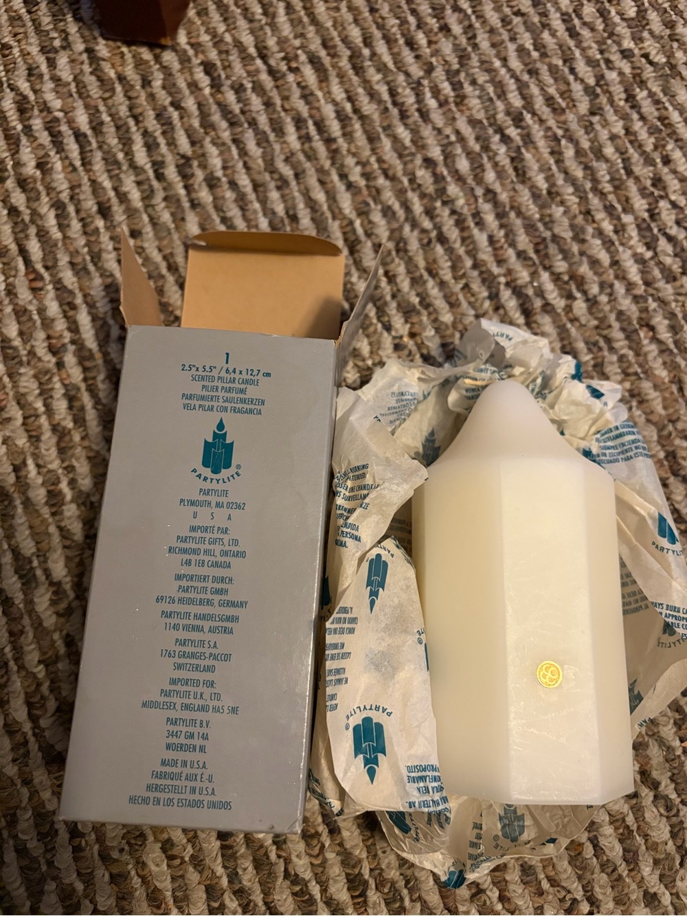 PARTYLITE 2.5”x5.5” Pillar Candle S0510 Karysma Charisma